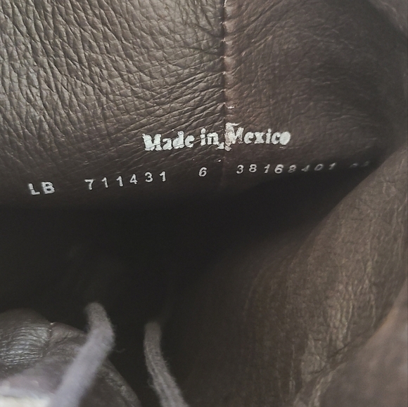 Liberty Black Suede Leather Lace Up Heeled Boots with Side Zipper - Picture 8 of 8